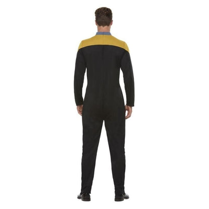 Star Trek Voyager Operations Uniform Adult Gold Black Jumpsuit 2