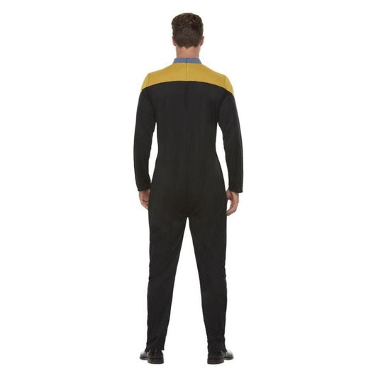 Star Trek Voyager Operations Uniform Adult Gold Black Jumpsuit 2