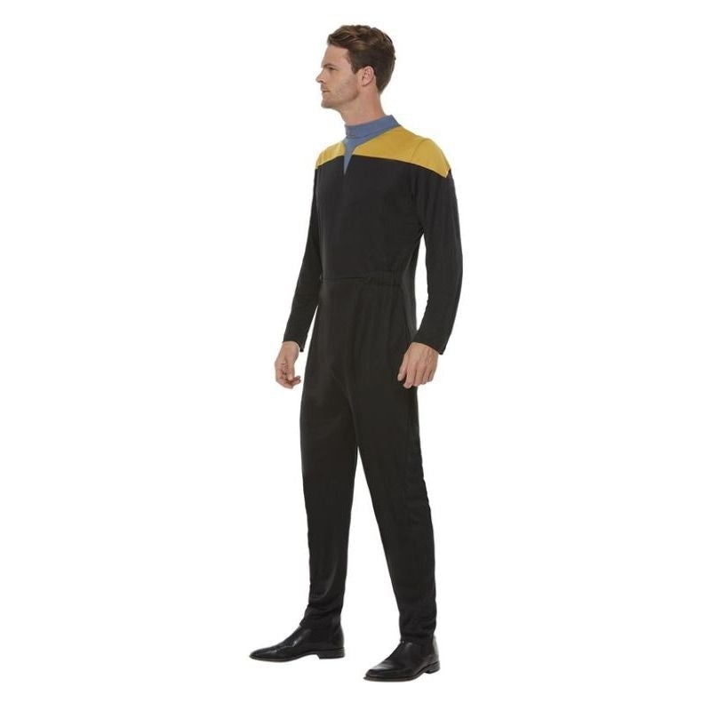 Star Trek Voyager Operations Uniform Adult Gold Black Jumpsuit_3