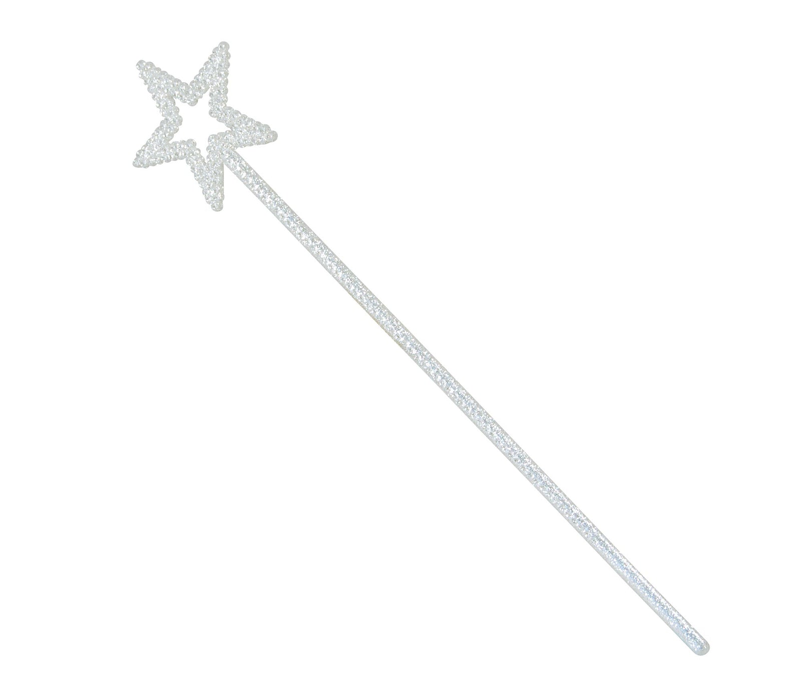 Star Wand White Glitter Fairy Costume Accessory 1