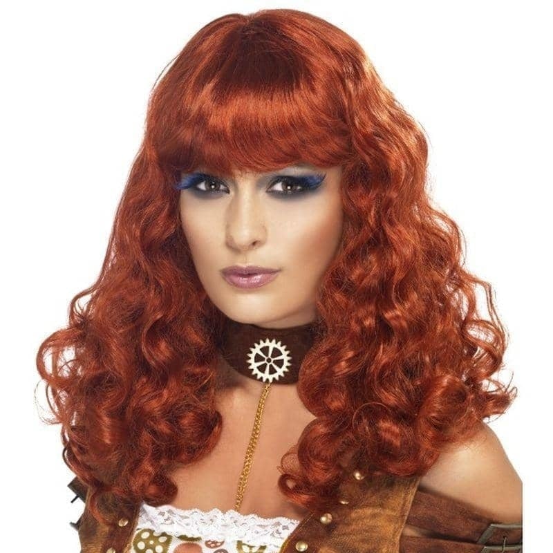 Steam Punk Female Wig Adult Auburn_1
