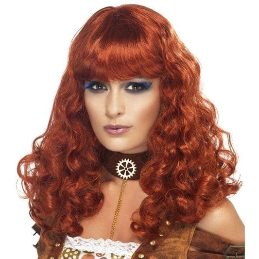 Steam Punk Female Wig Adult Auburn 1