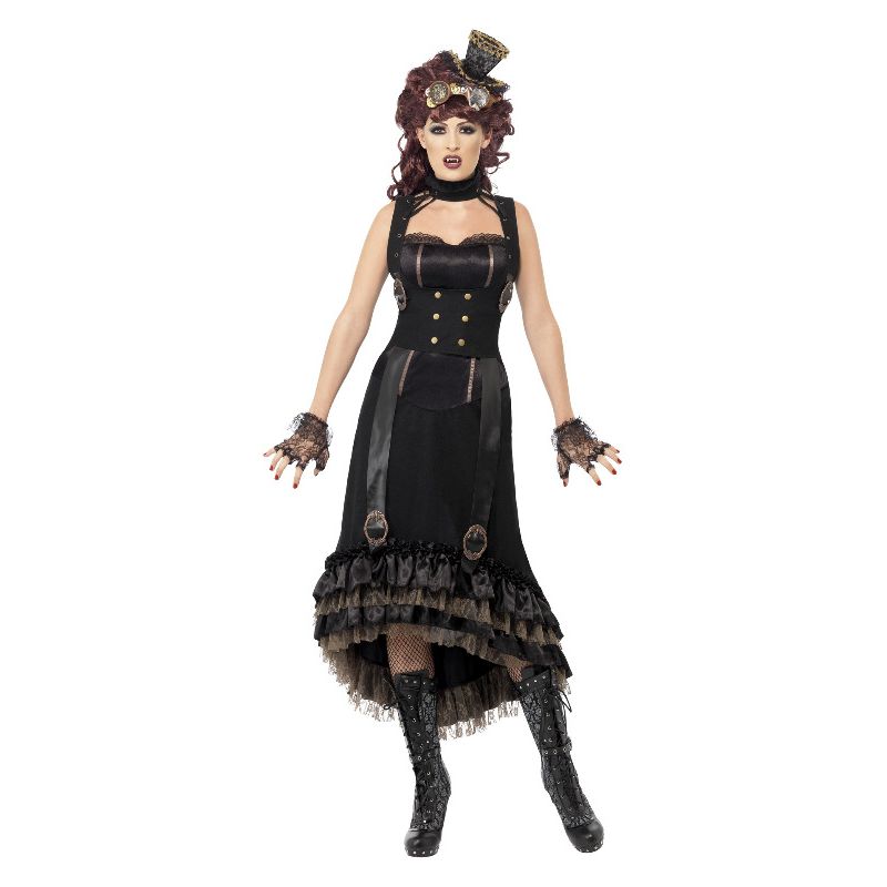 Steam Punk Vamp Costume Black Adult 1