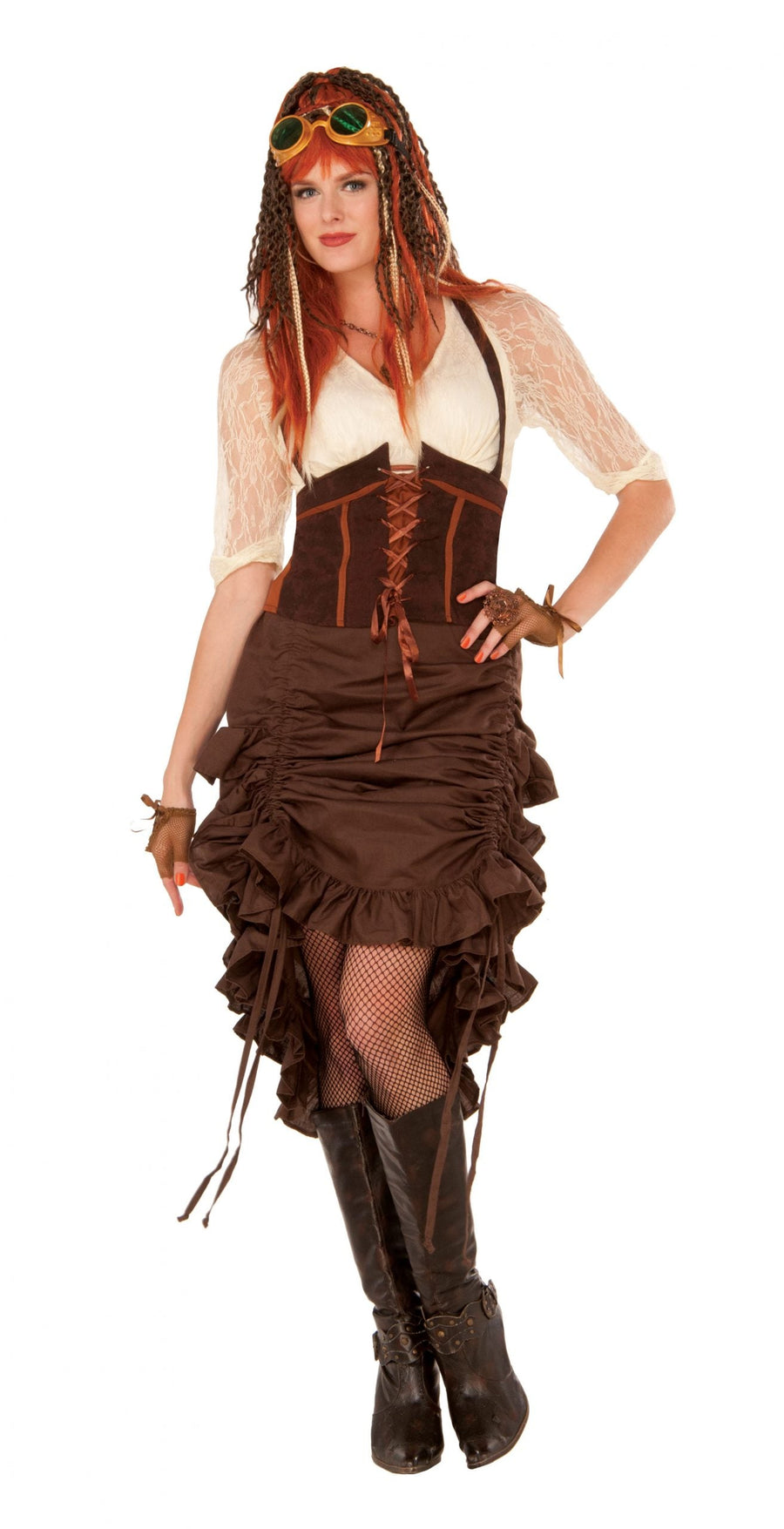 Steamounk Skirt Adult Costume Female Uk Size 10 14_1 X76372