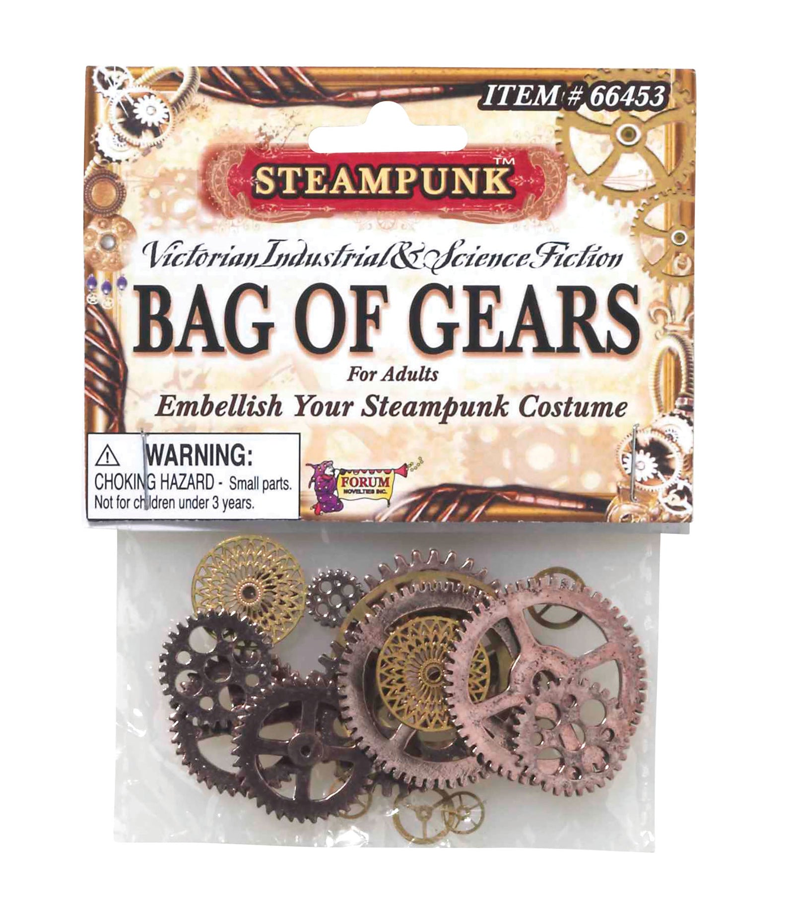 Steampunk Gears Costume Accessories Unisex 1