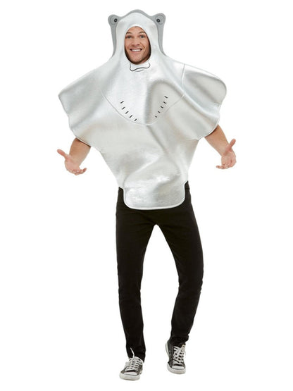 Stingray Costume Adult Grey Hooded Tabard 2