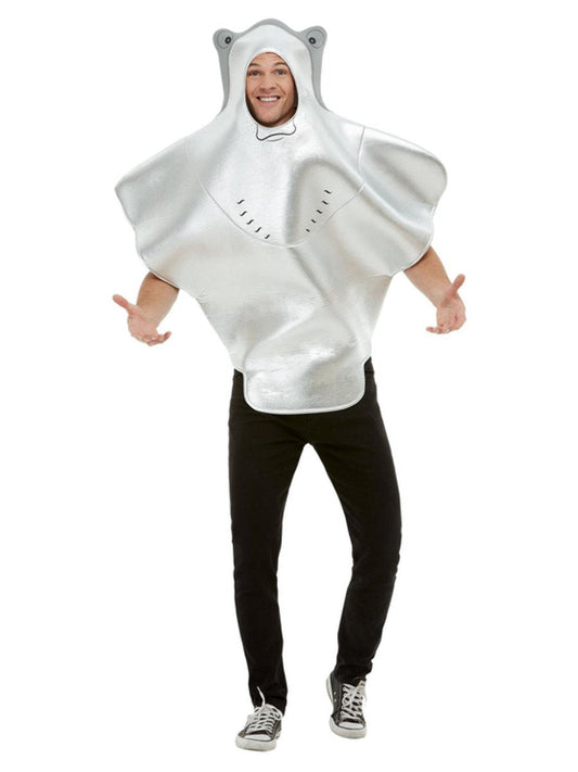 Stingray Costume Adult Grey Hooded Tabard 2