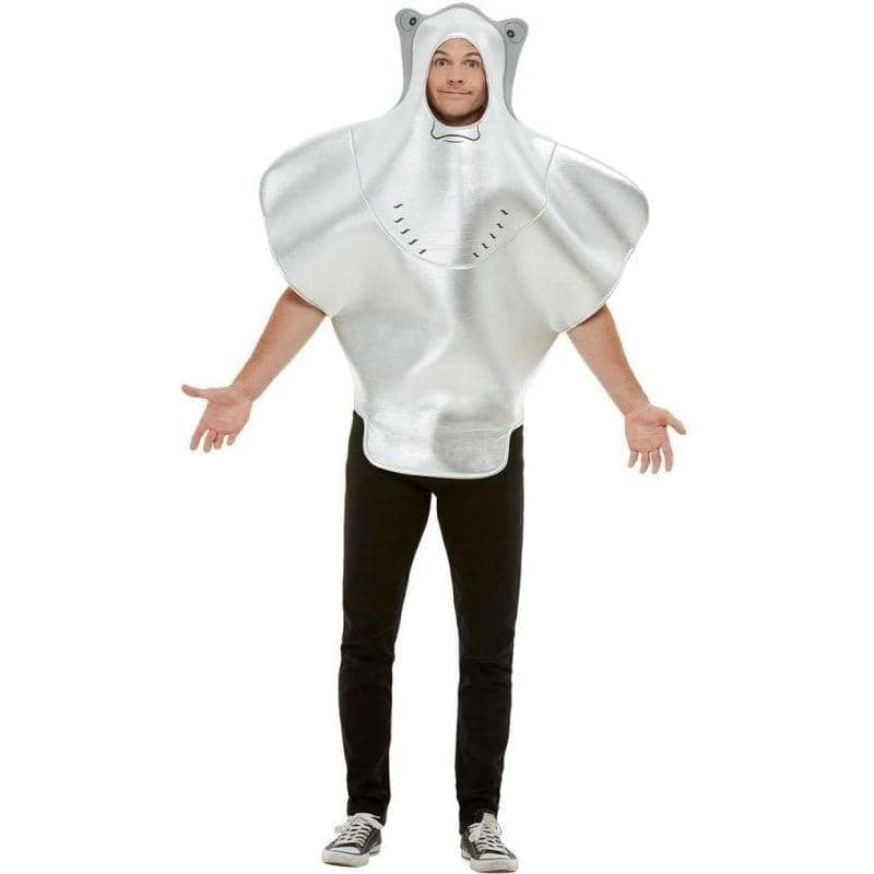 Stingray Costume Adult Grey Hooded Tabard 1