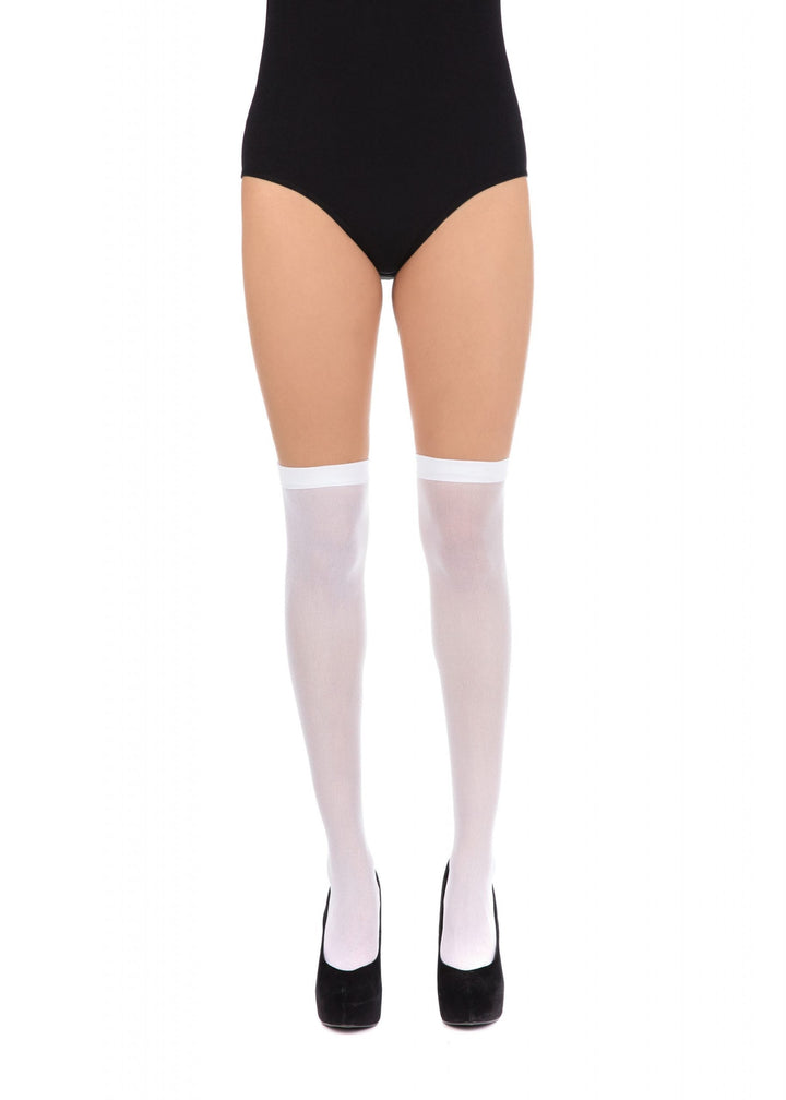 Stockings White Over Knee Adult Costume Accessory_1