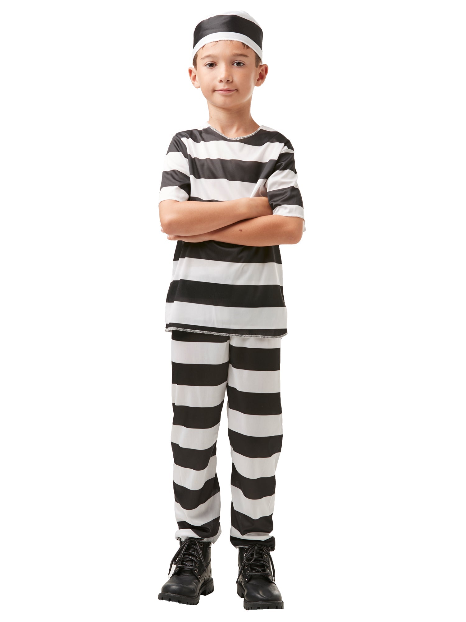 Striped Prisoner Boys Costume 3