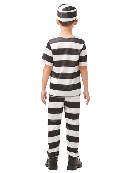 Striped Prisoner Boys Costume 4