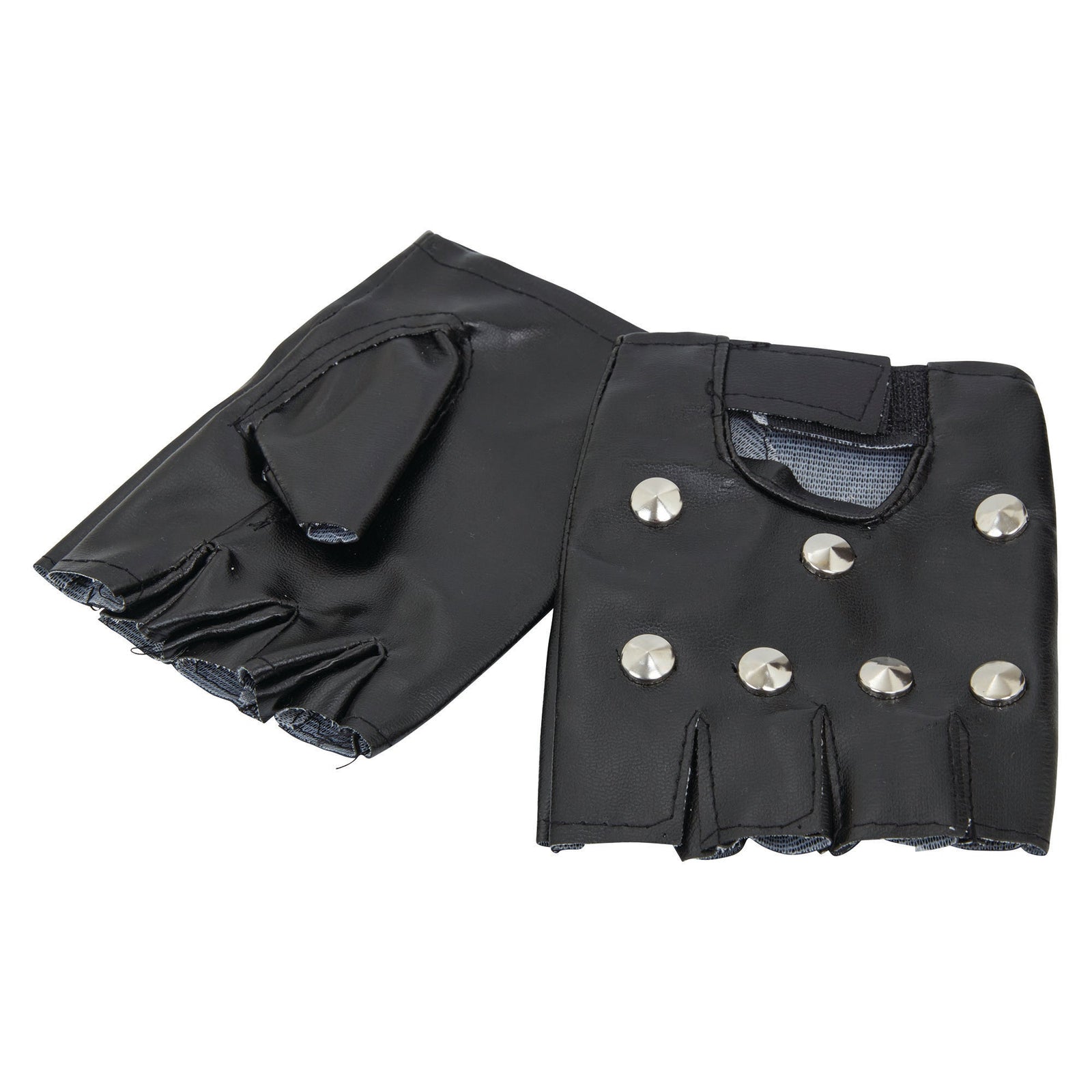 Studded Punk Gloves Costume Accessory 1