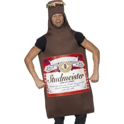 Studmeister Beer Bottle Costume Adult Brown Tabard 1