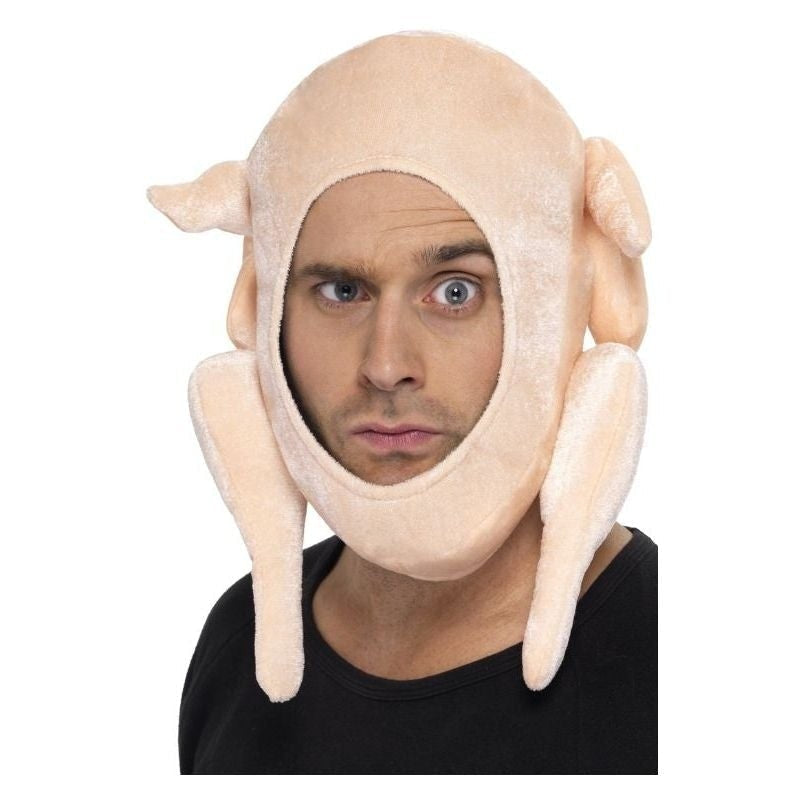 Stuffed Turkey Hat Adult Pink 2