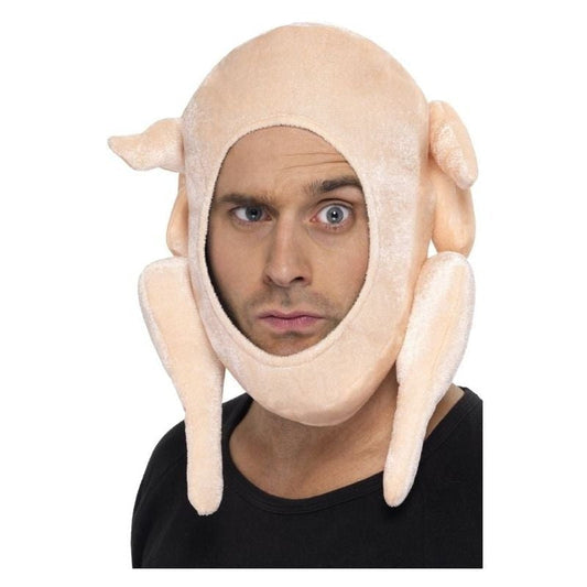 Stuffed Turkey Hat Adult Pink 2