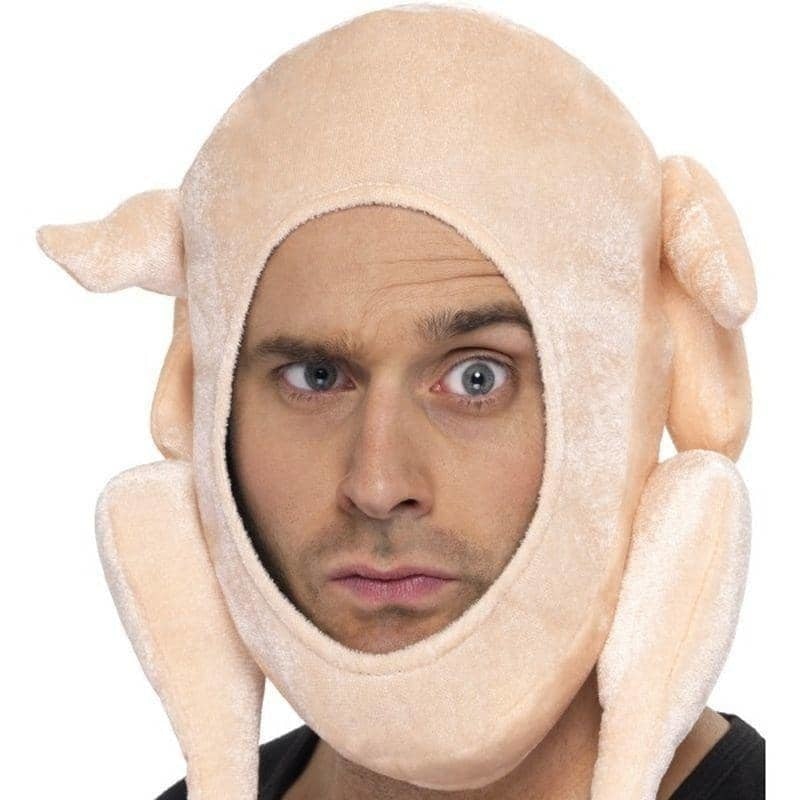 Stuffed Turkey Hat Adult Pink 1