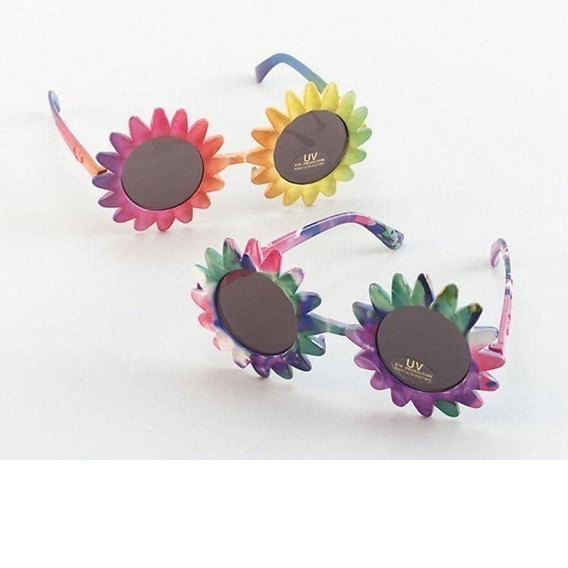 Sunflower Sunglasses Hawaiian Beach Costume Accessory 1