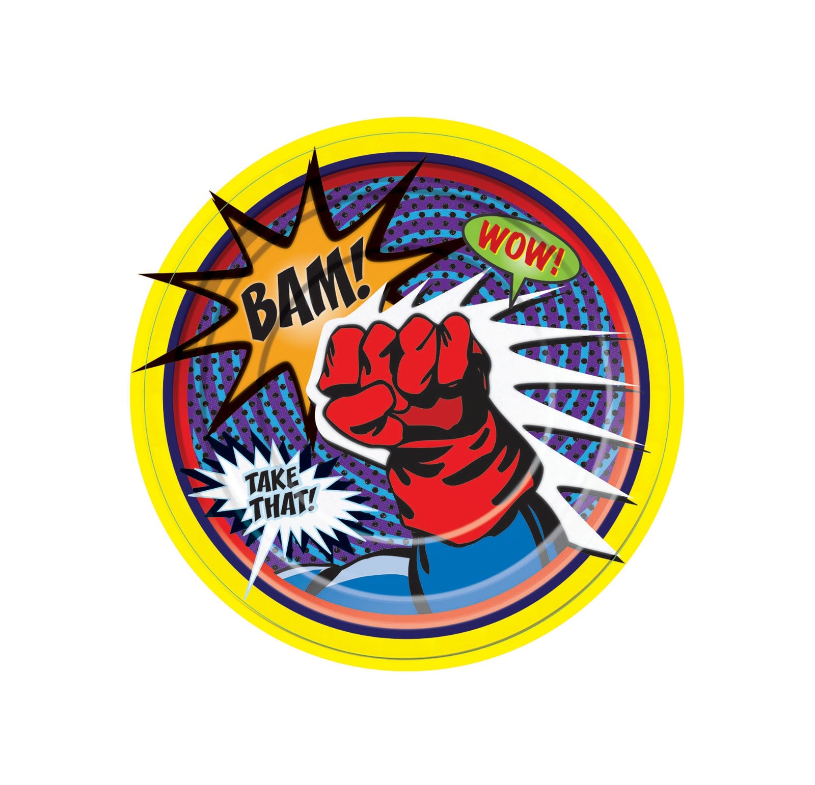 Super Hero Large Paper Plate 1