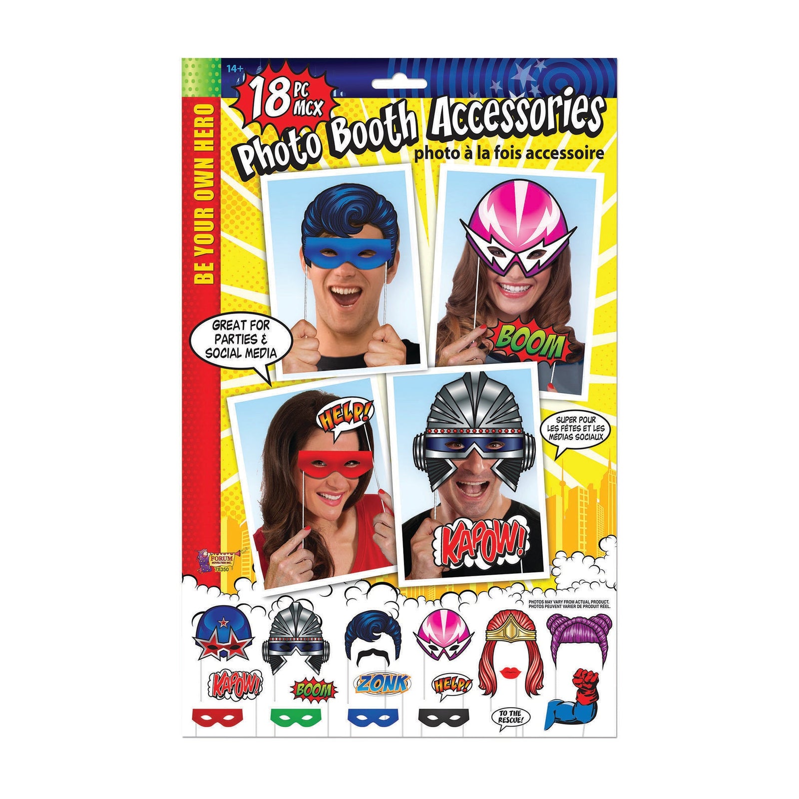Super Hero Party Decor Photo Props 1