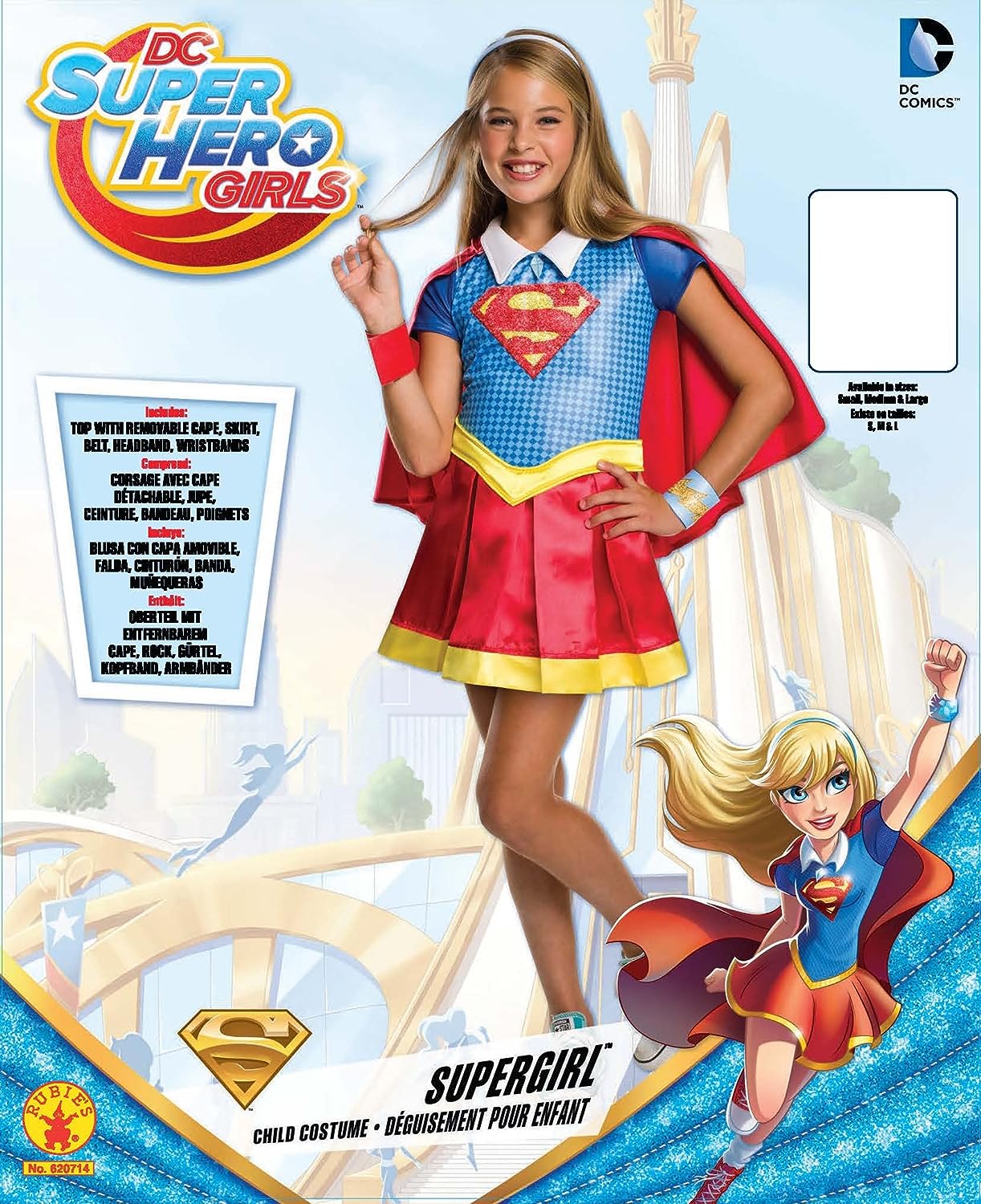 Supergirl Costume Kids DC Superhero Girls Deluxe 2
