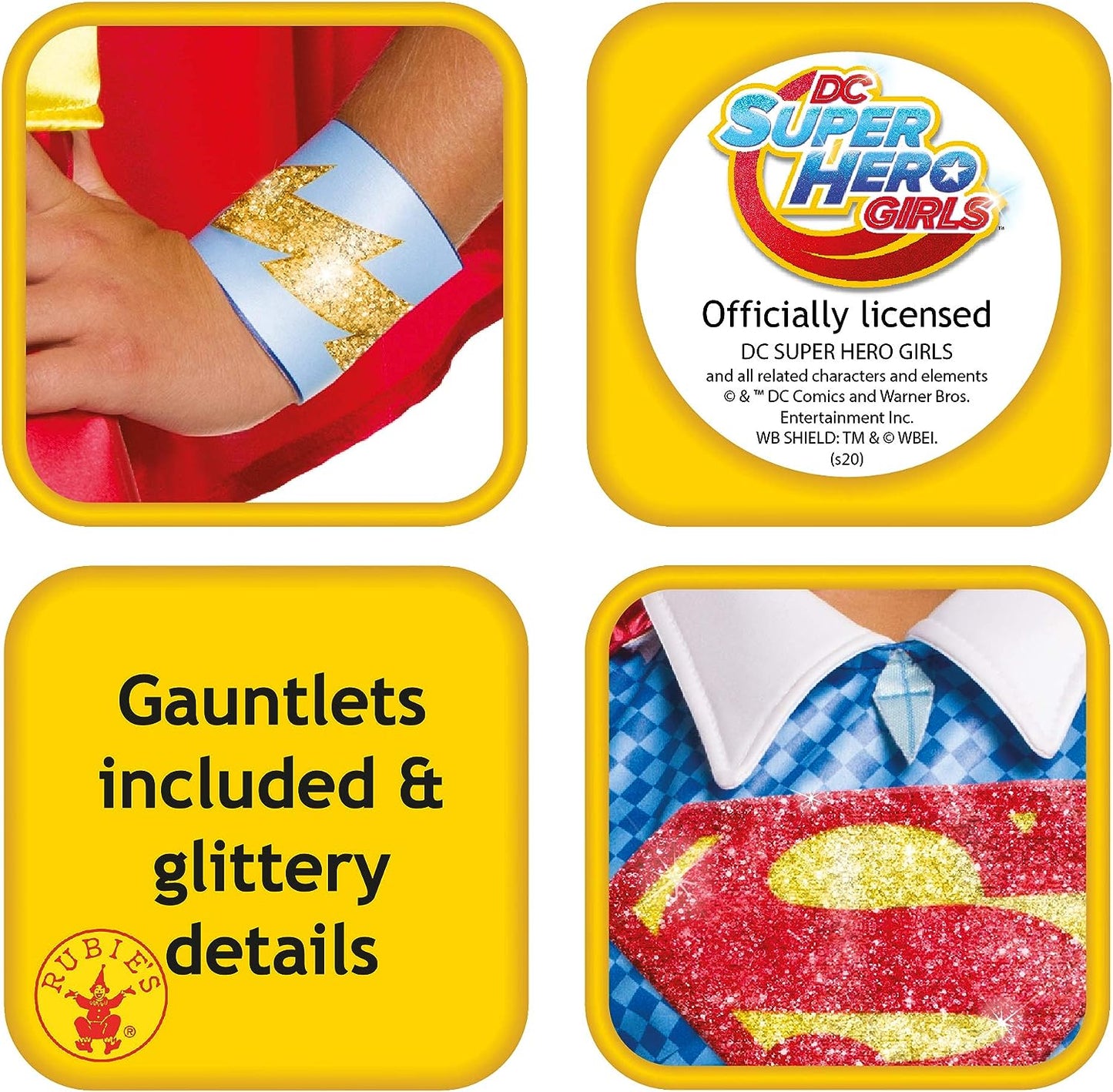 Supergirl Costume Kids DC Superhero Girls Deluxe 4