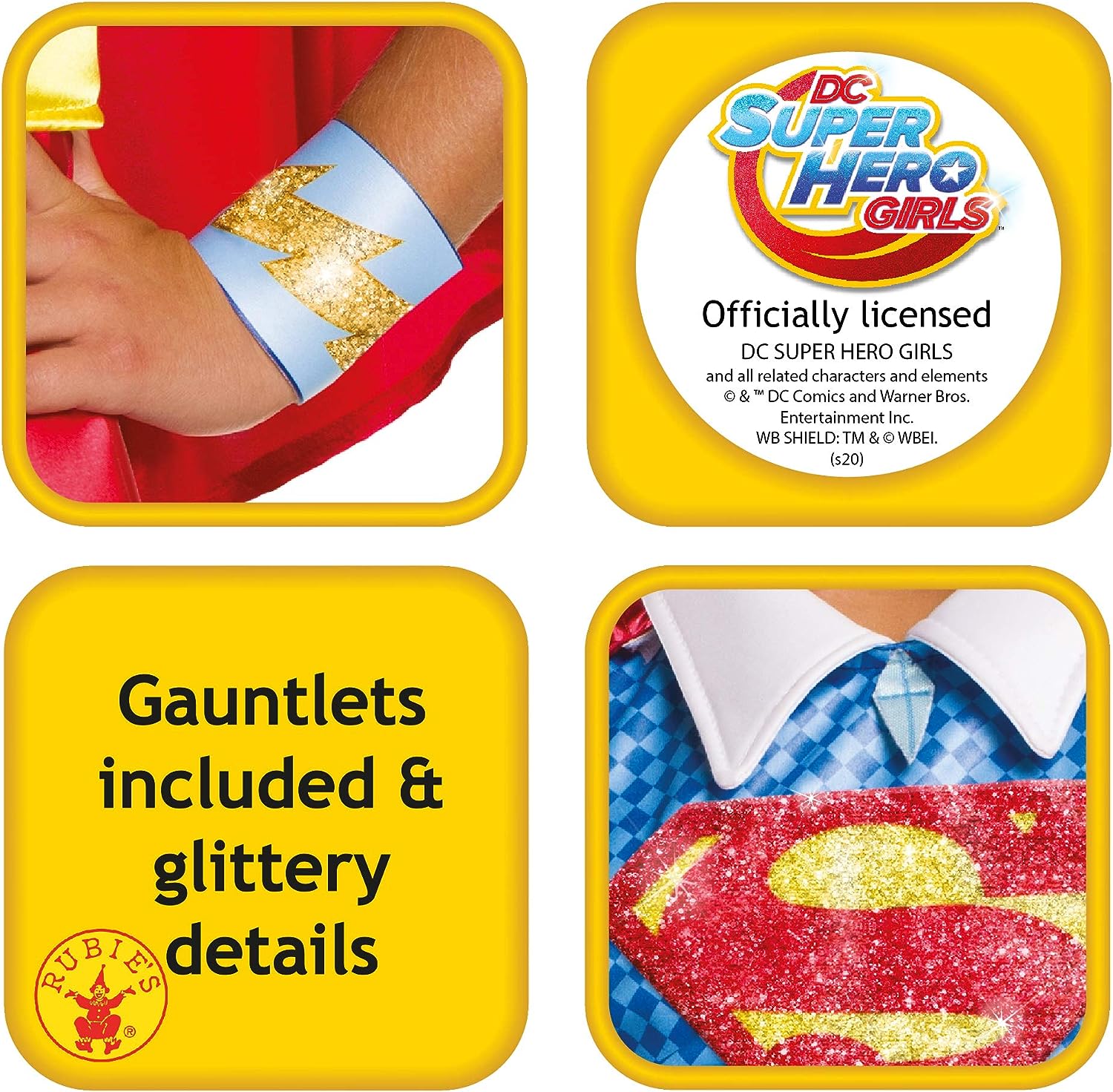 Supergirl Costume Kids DC Superhero Girls Deluxe 4