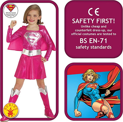 Supergirl Pink Childs Costume 2