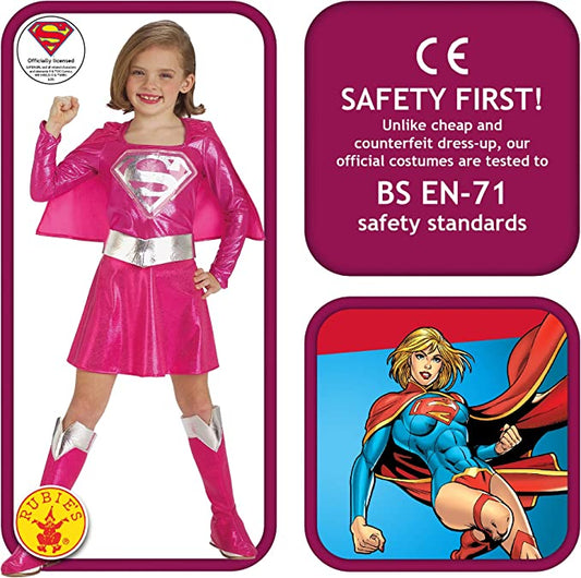 Supergirl Pink Childs Costume 2
