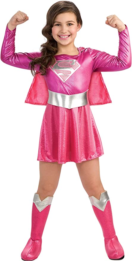 Supergirl Pink Childs Costume 4