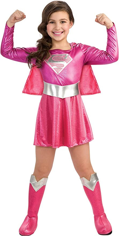 Supergirl Pink Childs Costume 4