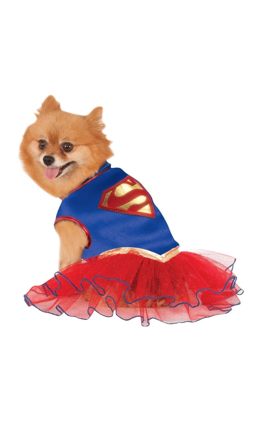 Supergirl Tutu Dress Pet Dog Costume_1