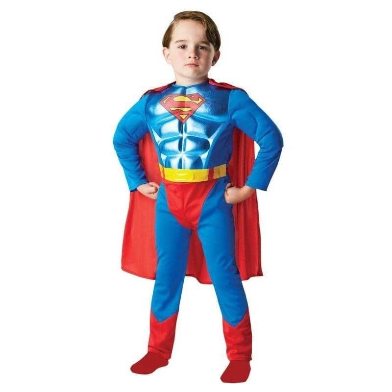 Superman Boys Costume Metallic Chest DC_1