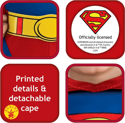 Superman Boys Jumpsuit DC Comics Costume 3
