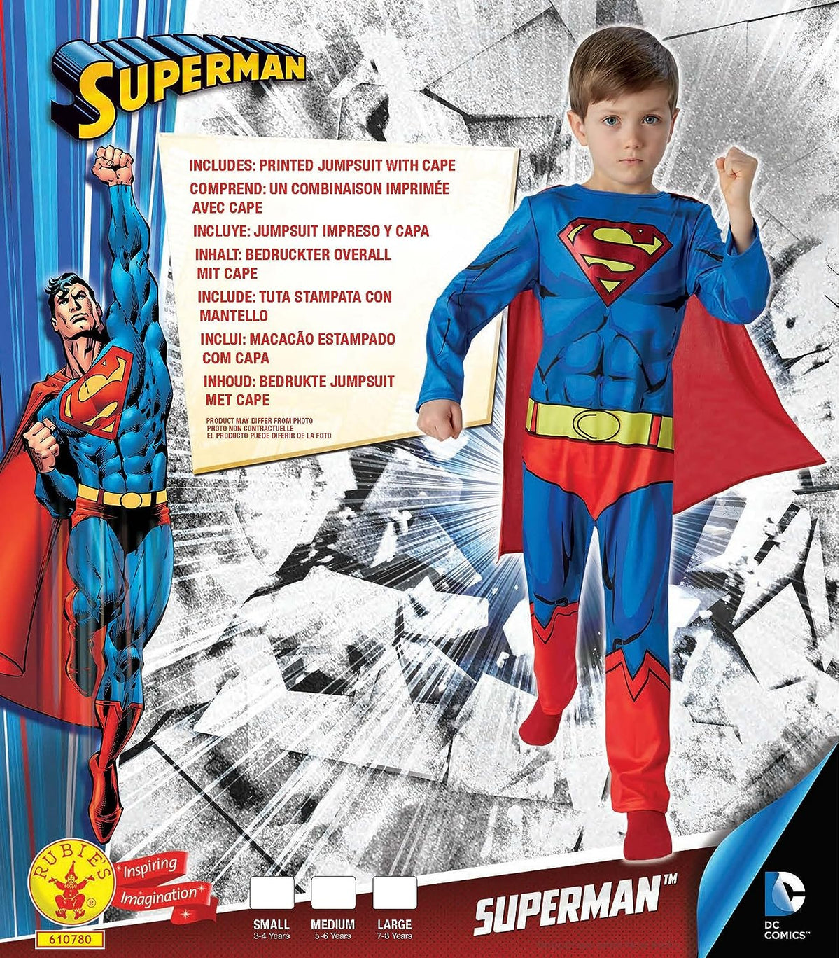 Superman Costume Classic Child Comic Book 7