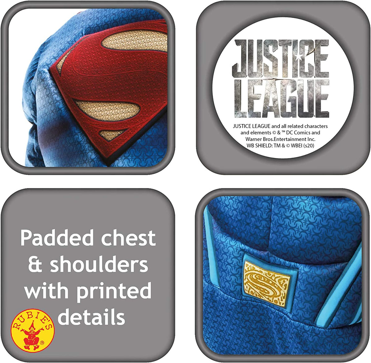 Superman Costume Mens Justice League 4