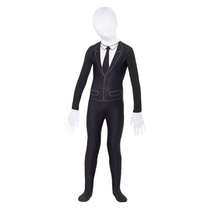 Supernatural Boy Costume Kids Slenderman Bodysuit Black 2