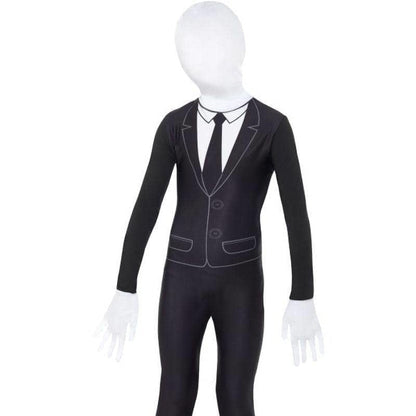 Supernatural Boy Costume Kids Slenderman Bodysuit Black 1