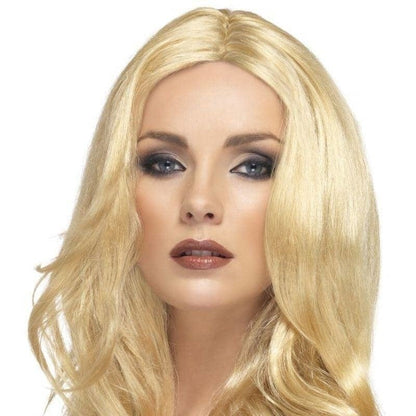 Superstar Wig Long Wavy Centre Parting Strawberry Blonde Hair 2