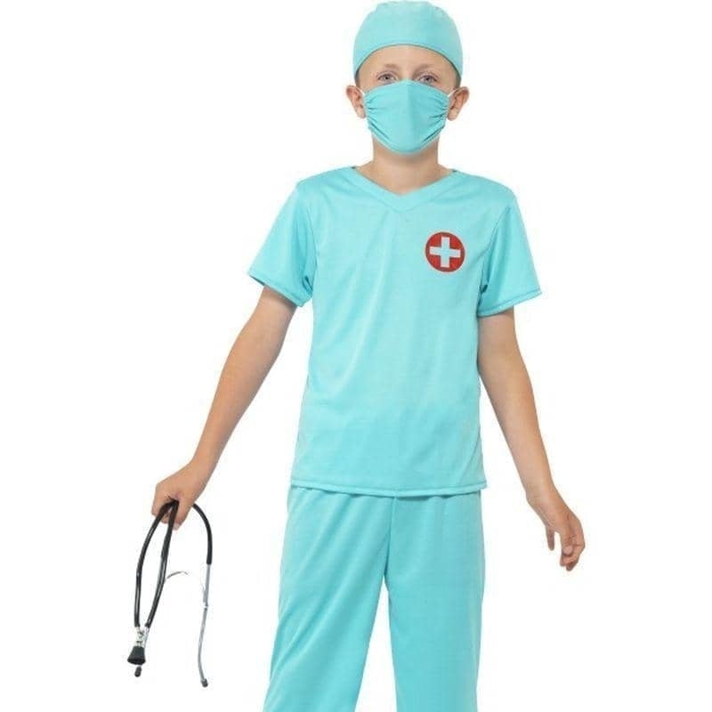 Surgeon Costume Kids Blue_1