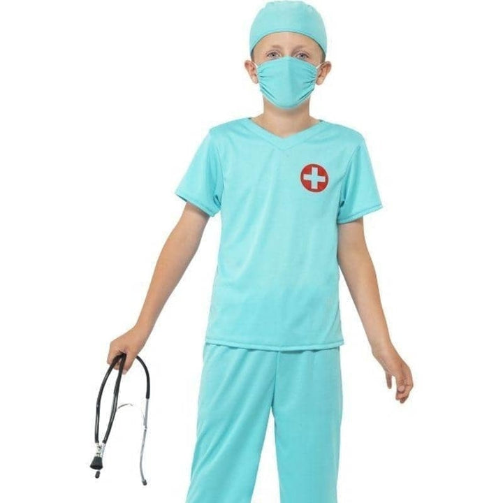Surgeon Costume Kids Blue_1