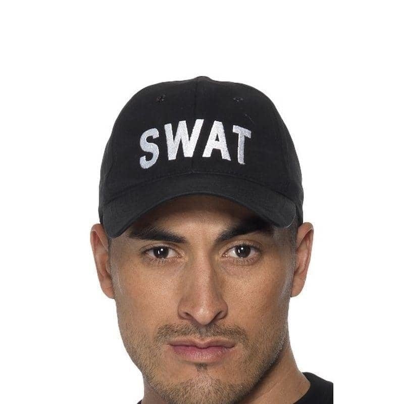 Swat Baseball Cap Adult Black_1
