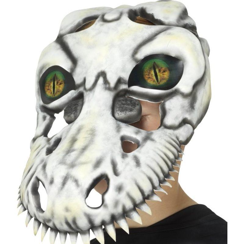T Rex Skull Mask Kids White 1