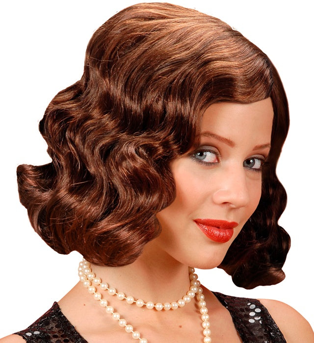 Roaring 20S Wig Brown - In Box