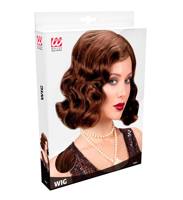 Roaring 20S Wig Brown - In Box