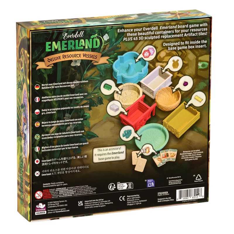 Everdell Emerland Deluxe Resource Vessels Board Game Accessory