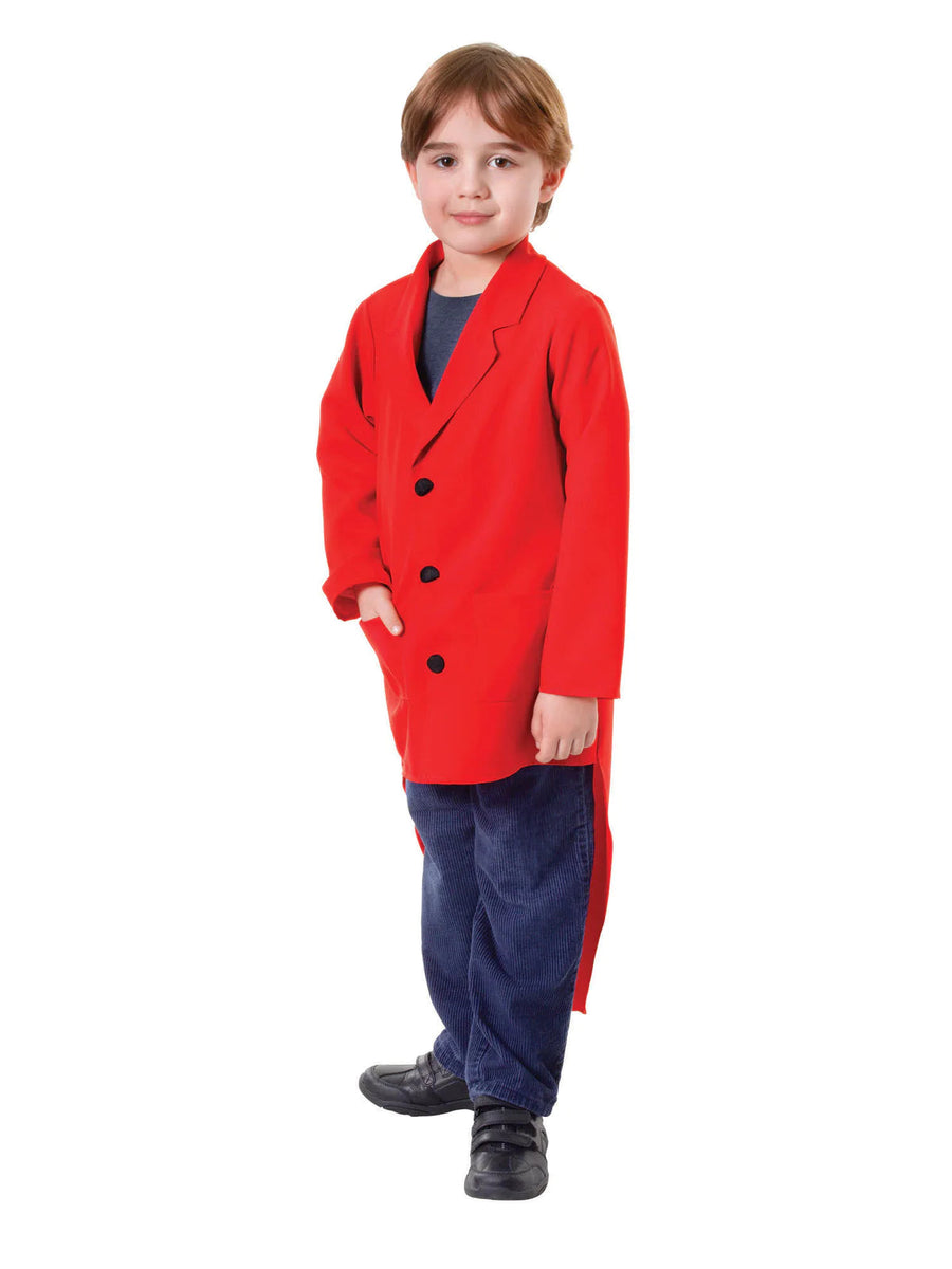 Tailcoat Red Childrens Costume Greatest Showman_1