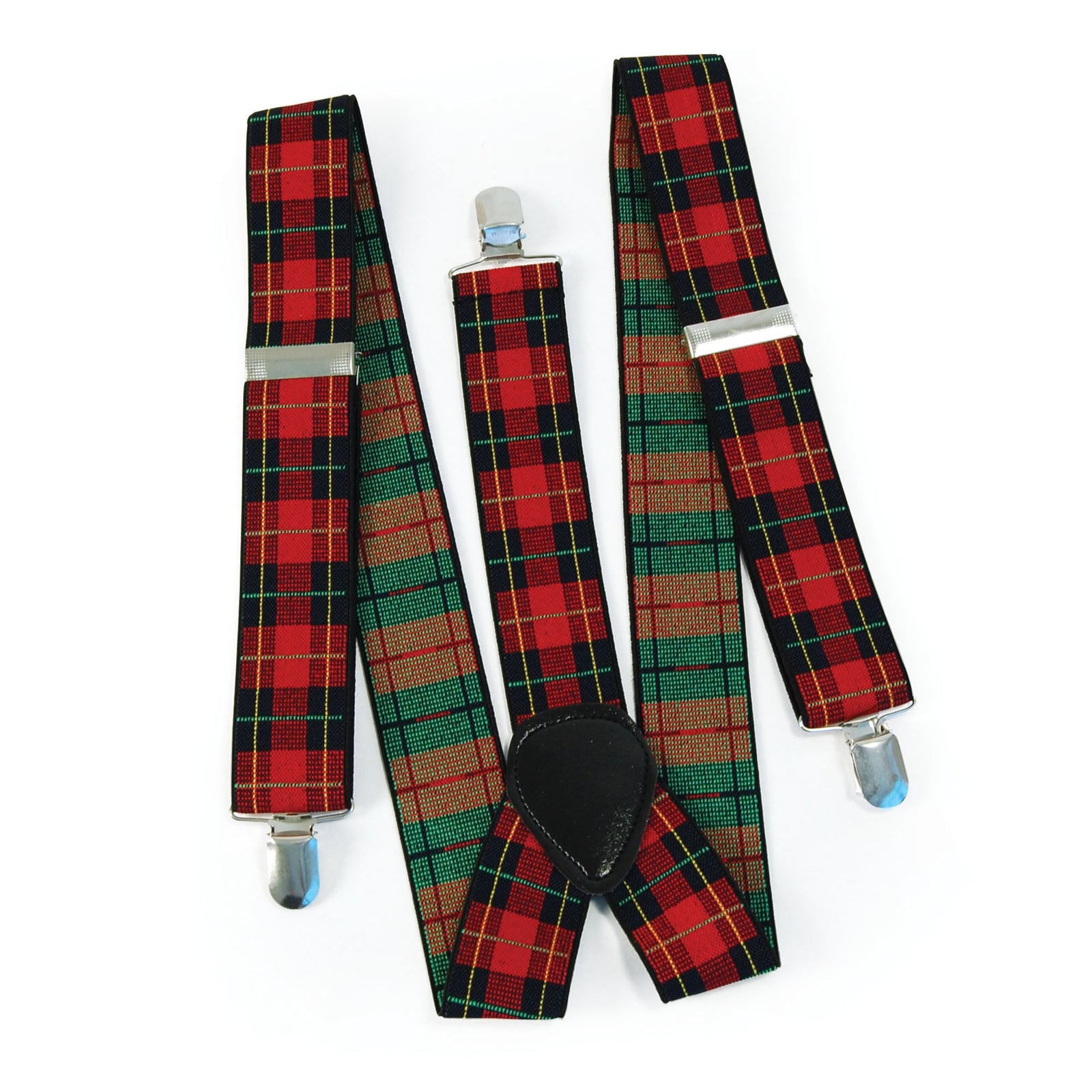 Tartan Punk Braces Costume Accessory 1