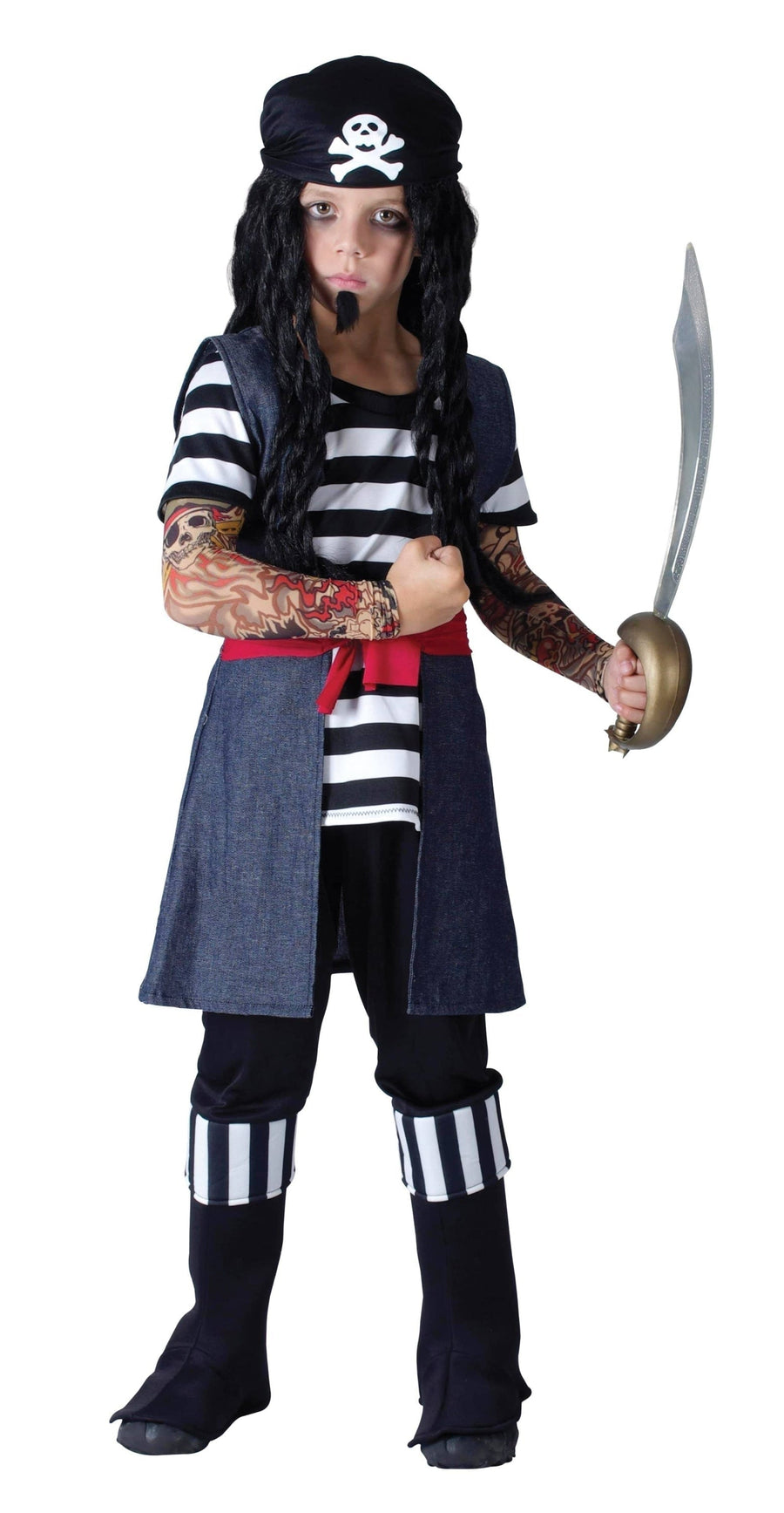 Tattoo Pirate Boy Childrens Costume_1