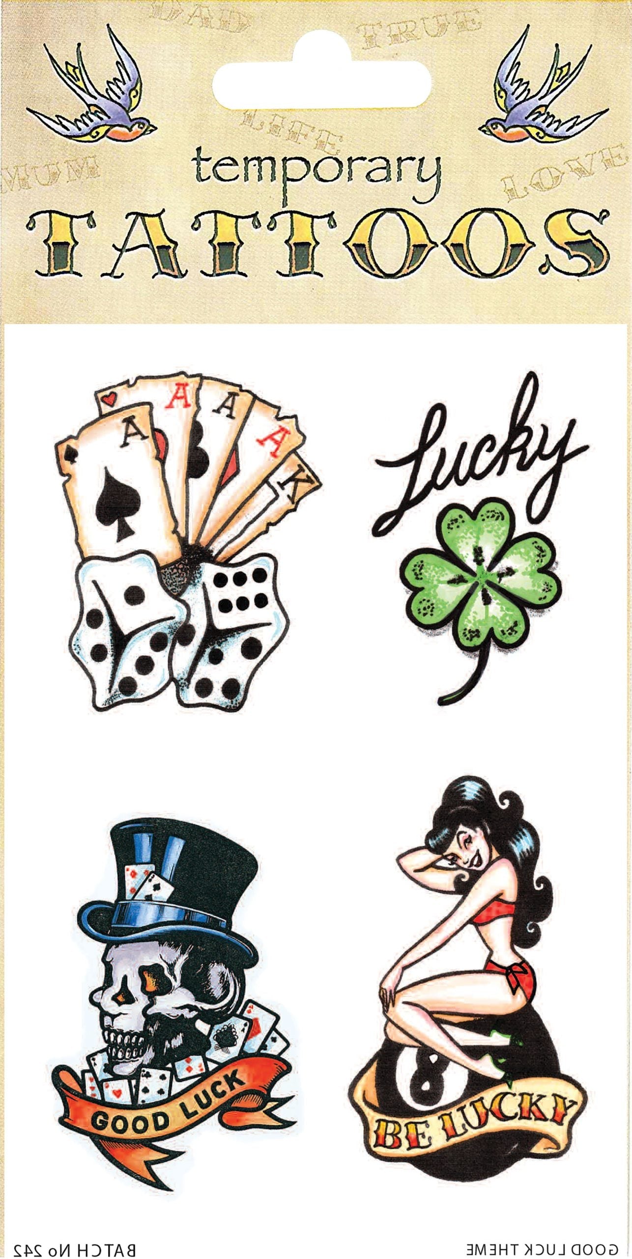 Tattoos Good Luck Theme General Jokes Unisex 1