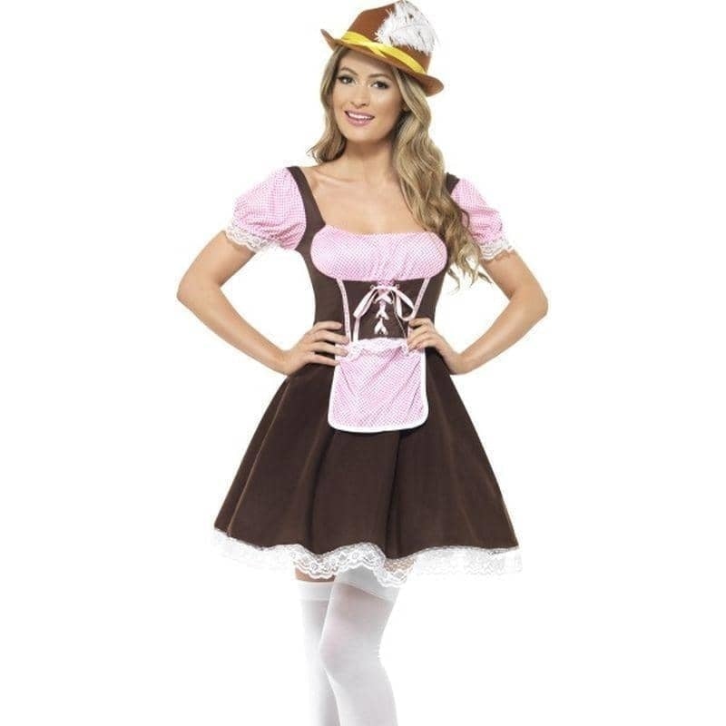 Tavern Girl Costume Oktoberfest Short Dress_1